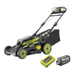 Ryobi 36V Cordless 20" Lawn Mower with Battery