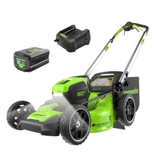 Greenworks 80V 21-Inch Self-Propelled Lawn Mower