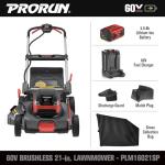 PRORUN 60V 53.3cm Self-Propelled Cordless Lawnmower