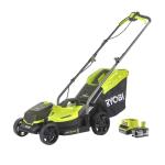 Ryobi 18V ONE+ 33cm Mulching Lawnmower Kit