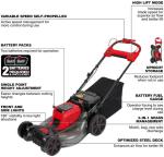 Milwaukee M18 Fuel 21" Self-Propelled Electric Mower