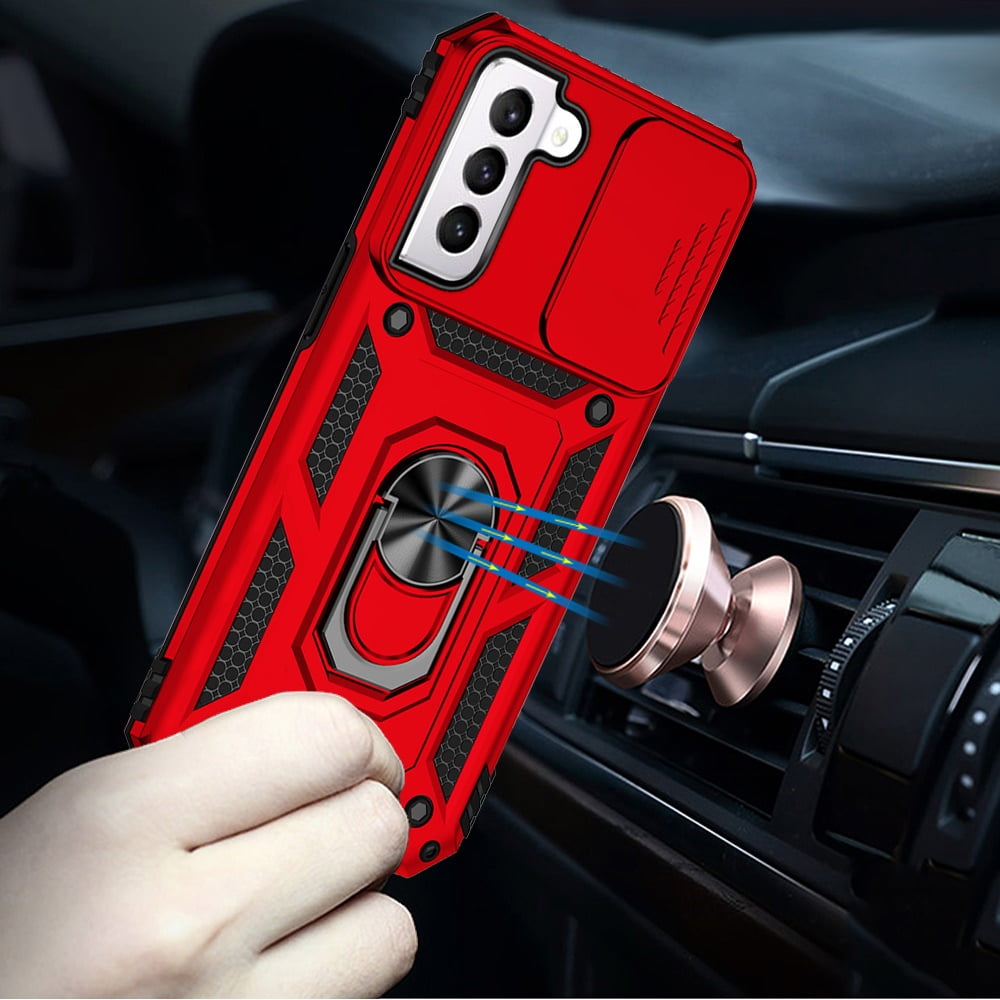 Samsung Galaxy S22+ Hybrid Case with Kickstand and Lens Protection