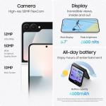 Samsung Galaxy Z Flip7 FE Unlocked Smartphone - 256GB