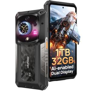 Ulefone Armor 28 Ultra 5G AI Rugged Phone, 32GB+1TB/2TB Expansion, Dimensity 9300+ 12-Core, 6.67" AMLOD Dual Screen, 64MP+50MP+50MP, 120W Charging, 50W Wireless Charging, 8K Video, Widevine L1