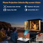 OUKITEL WP100 Titan Rugged Smartphone 5G - 33000mAh Rugged Phone with Projector, 48GB+512GB Unlocked Android 14 Cell Phones with 1200 Lumens Camping Light, 6.8'' FHD+120Hz Smartphone, 200MP, T-Mobile