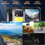 OUKITEL WP100 Titan Rugged Smartphone 5G - 33000mAh Rugged Phone with Projector, 48GB+512GB Unlocked Android 14 Cell Phones with 1200 Lumens Camping Light, 6.8'' FHD+120Hz Smartphone, 200MP, T-Mobile
