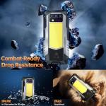 OUKITEL WP100 Titan Rugged Smartphone 5G - 33000mAh Rugged Phone with Projector, 48GB+512GB Unlocked Android 14 Cell Phones with 1200 Lumens Camping Light, 6.8'' FHD+120Hz Smartphone, 200MP, T-Mobile