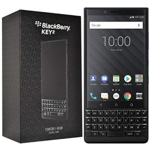 BlackBerry KEY2 128GB (Dual-SIM, BBF100-6, GSM Only, No CDMA) Factory Unlocked 4G Smartphone (Black Edition) - International Version (Black Edition, English UK QWERTY Keypad)