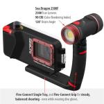 SeaLife SportDiver Ultra Underwater Smartphone Scuba Housing & Sea Dragon 2500 Lumen Light, Waterproof Photography, Easy Camera Controls, Fits Most Phones
