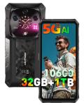 Ulefone Armor 28 Ultra 5G AI Rugged Phone, 32GB+1TB/2TB Expansion, MTK Dimensity 9300+ 12-Core, 6.67" AMLOD Dual Screen, 64MP+50MP+50MP Real Camera, 120W, IP68/IP69K, 8K Video, Widevine L1