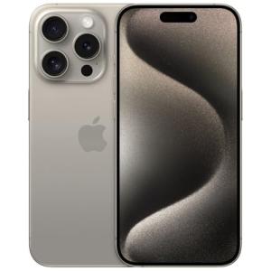 Apple iPhone 15 Pro, 1TB, Natural Titanium - Boost Mobile (Renewed)