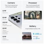 Samsung Galaxy S25 Ultra 5G SM-S938B/DS 256GB 12GB Dual SIM Factory Unlocked GSM Smartphone, 6.9" 120Hz AMOLED Display, 200MP Camera - International Version (Titanium White Silver)