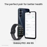 Samsung Galaxy A16 5G A Series, Unlocked Android Smartphone, Large AMOLED Display, Durable Design, Super Fast Charging, Expandable Storage, 5G Connectivity, US Version, 2025, Blue Black