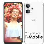 NUU N10 Basic Cell Phone for T-Mobile, Mint, Metro, Qlink, Tello and More 4GB/128GB, Perfect for Teenagers, Dual SIM 4G, Octa-Core 6.6" 90Hz HD+, Unlocked Phones Android Phone 14, US Warranty (White)