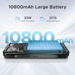 DOOGEE S Punk Pro(2025) Rugged Phone,20GB+512GB Android 14 Rugged Cell Phone with 128dB Loudest Speaker,6.6 FHD+ IPS 90Hz,10800mAh Rugged Smartphone,50MP AI Camera,Waterproof Phone,Face Unlock/NFC