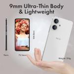 NUU N10 Basic Cell Phone for T-Mobile, Mint, Metro, Qlink, Tello and More 4GB/128GB, Perfect for Teenagers, Dual SIM 4G, Octa-Core 6.6" 90Hz HD+, Unlocked Phones Android Phone 14, US Warranty (White)