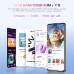 OUKITEL C1 Android 15 Cell Phone Unlocked 2025-16GB+128GB(TF 1TB), 6.52'' Waterdrop Screen, 5150mAh Battery Smartphone, 13MP Camera Octa Core, 4G Triple SIM, Fingerprint/3.5mm Jack/GPS,Blue