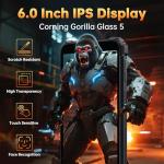 OUKITEL G3 Rugged Smartphone Unlocked -16GB+128GB/1TB TF 6” HD Display IP68/IP69K Rugged Cell Phones, 6300mAh Battery 13MP Rear Camera Waterproof Android Phone, GPS/3.5mm Jack/4G Dual Sim/Face ID