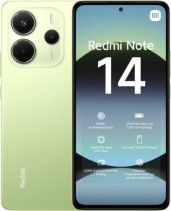 Xiaomi Redmi Note 14 4G LTE (for Tmobile Mint Tello Global) (256GB + 8GB) 6.67" 120Hz 108MP AI Camera Unlocked Global Version Dual Sim (Lime Green)