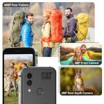 CAT S62 Rugged Cell Phone Unlocked (128GB, 4GB) 5.7" IP68 Waterproof Android Smartphone, 12MP Dual Camera, All Day Battery, NFC, Fingerprint Unlock, Snapdragon 660 Nano Slot(Black) New