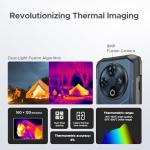 DOOGEE Fire 6 Rugged Phone with Thermal Image Camera,10400mAh,16GB+256GB Android 14 Cell Phone Unlocked,50MP AI Camera,6.56" HD+IPS Display Rugged Smartphone,IP68 Waterproof Phone,Face Unlock/OTG