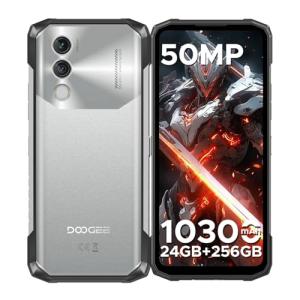 DOOGEE Blade10 Power Rugged Smartphone Unlocked,24GB+256GB/2TB, 10300mAh Rugged Phone, 6.6''HD+90Hz Android 14 Cell Phone, 50MP Camera, 3 Card Slots/Face Unlock/Fingerprint/NFC/Wi-Fi6E/IP69K