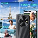 OUKITEL C59 Pro Unlocked Cell Phone Android 15-6.88”HD+ Screen 10000 mAh Battery 24GB +256GB Expand 1TB Mobile Phones with 120LM Flashlight, NFC 13MP Camera Smartphone, Fingerprint/4G Dual SIM/OTG