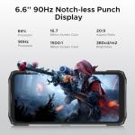 DOOGEE Blade 20 Ultra Rugged Phone Unlocked,32GB+512GB,10300mAh Large Battery Rugged Smartphone with 1.54"IPS Rear Display,6.6"HD+90Hz Android 14,50MP+8MP,IP68/IP69K Waterproof Phones,Face ID/NFC/OTG