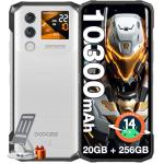 DOOGEE Blade 10 Max Rugged Smartphone Unlocked,10300mAh Battery,20GB+256GB/TF 2TB Rugged Phone with 1.54”Rear Screen,6.56'' 90Hz Screen,50MP+8MP,Android 14,IP68/IP69K Waterproof Phones/NFC/Face ID/OTG