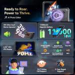 Blackview BV6200Plus Rugged Phone Android 15, 98dB Super Speaker 11000mAh, 24GB+256GB/2TB Rugged Smartphone Unlocked, 6.56" HD+ 90Hz Waterproof Phone 2025 NFC/Fingerprint/GPS/T-moblie/IP69K/3 Slots