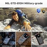 DOOGEE Blade 20 Ultra Rugged Phone Unlocked,32GB+512GB,10300mAh Large Battery Rugged Smartphone with 1.54"IPS Rear Display,6.6"HD+90Hz Android 14,50MP+8MP,IP68/IP69K Waterproof Phones,Face ID/NFC/OTG
