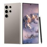 Unlocked Cell Phones C24 Ultra Smartphone Android 13 Phones 8GB+256GB/6.8" HD Screen/Dual SIM/108MP+48MP Camera/6800 mAh/Built-in Pen (Titanium Grey)