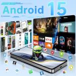 OUKITEL C60 Cell Phones Unlocked Android 15-10000 mAh Battery 16GB +128GB/1TB TF Android Phones, 6.88”HD+ Display 13MP Camera 110dB Speaker Smartphone, 120LM Flashlight/Fingerprint/OTG/4G Dual SIM