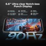 DOOGEE Blade10 Power Rugged Smartphone Unlocked,24GB+256GB/2TB, 10300mAh Rugged Phone, 6.6''HD+90Hz Android 14 Cell Phone, 50MP Camera, 3 Card Slots/Face Unlock/Fingerprint/NFC/Wi-Fi6E/IP69K