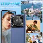 OUKITEL C60 Cell Phones Unlocked Android 15-10000 mAh Battery 16GB +128GB/1TB TF Android Phones, 6.88”HD+ Display 13MP Camera 110dB Speaker Smartphone, 120LM Flashlight/Fingerprint/OTG/4G Dual SIM