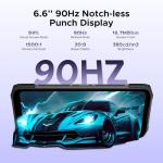 DOOGEE Blade 20 Android 15 Rugged Smartphone,10300mAh/18W,20GB+128GB/TF 2TB Octa Core Rugged Phone,6.6" HD+ Gaming Phones,16MP Camera,IP68/IP69K Waterproof Phone,Triple Slot/NFC/Face ID/GPS