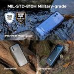 DOOGEE Blade 20 Android 15 Rugged Smartphone,10300mAh/18W,20GB+128GB/TF 2TB Octa Core Rugged Phone,6.6" HD+ Gaming Phones,16MP Camera,IP68/IP69K Waterproof Phone,Triple Slot/NFC/Face ID/GPS