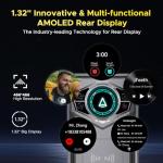 DOOGEE S200 Rugged Smartphone 5G Unlocked, 256GB+32GB Rugged Phone with 1.32" Rear Screen, 10100mAh Battery, Android 14,100MP+20MP Night Vision Camera