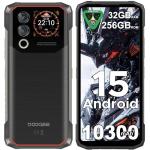 DOOGEE Blade 10 Max Android 15 Rugged Smartphone Unlocked, 256GB+32GB Rugged Phone with 1.54" Rear Screen, 10300mAh Battery, 6.56", 120Hz, 4G Dual SIM Waterproof Phone,3 Card Slots/NFC/Face Unlock