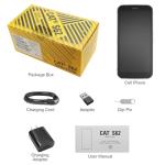 CAT S62 Cell Phone Unlocked (128GB, 4GB) 5.7" IP68 Waterproof Rugged Smartphone, 12MP Dual Camera, All Day Battery, NFC, Fingerprint Unlock, Snapdragon 660 Nano Slot(Black) New