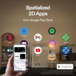 XREAL Beam Pro 5G, The AR Glasses Spatial Computing Companion, 3D Cameras, Android 14, Supports All Google Play Store apps, Multiple Spatial Experiences for Movies, TV and Gaming, FHD 1080p (8G+256G)