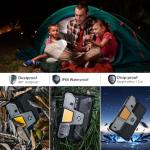 8849 Tank Pad Tablet 10.95 inch, 5G Android 14 Rugged Tablet with Projector, 32GB+512GB/(2TB Expand) IP68 Waterproof Unlocked Outdoor Tablets 21000mAh, 32MP+50MP Camera/Camping Light/WiFi/GPS/OTG