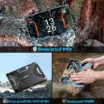 OUKITEL RT7 Rugged Android Tablet - 16GB+256GB 1TB Expandable Waterproof Tablet, 32000mAh Battery, 10.1 Inch FHD+Tablets, 33W Fast Charging Tablet PC, 48MP+32MP Camera,4G Dual SIM/5G WiFi/GPS/T-Mobile
