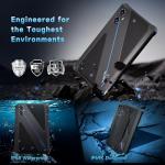 OUKITEL RT3 Plus Rugged Tablet Android 15-11000mAh Battery, 8 Inch Tablets, 16GB+128GB/TF 1TB, 16MP Camera, IP68/IP69K Waterproof, Octa-Core 4G Dual SIM/5G WiFi/Wrist Strap/GPS/NFC/Gemin AI, Blue