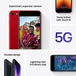 Apple iPhone SE 3rd Gen, 128GB, RED - AT&T (Renewed Premium)