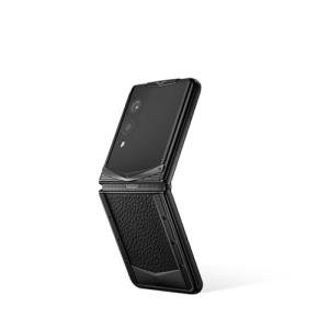 VERTU Quantum Flip Calfskin Series Android Smartphone, Snapdragon 8 Gen 4, 6.9" OLED 120Hz Display, 16GB RAM 1TB Storage, Quantum Privacy System,65W Fast Charging,Dual Screen Design(Jade Black)
