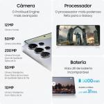 Samsung Galaxy ​S25 Ultra 5G 2025 (International Version) | GSM Unlocked (T-Mobile) | ​256GB ​Storage​ + 12GB RAM SM-S938B ​Qualcomm Snapdragon 8 Elite Android 15 Smartphone (Titanium White Silver)