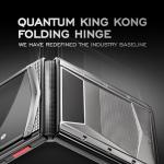 VERTU Quantum Flip Calfskin Series Android Smartphone, Snapdragon 8 Gen 4, 6.9" OLED 120Hz Display, 16GB RAM 1TB Storage, Quantum Privacy System,65W Fast Charging,Dual Screen Design(Jade Black)