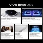 vivo X200 Ultra 5G Smartphone| 16G+1TB | China Version| 6.82” 2K 120Hz AMOLED Display| Z EISS 50MP Main Camera+200MP Telephoto+50MP Ultra-Wide| 6000 mAh Big Batter+90W FlashCharge|Full GOOG Service