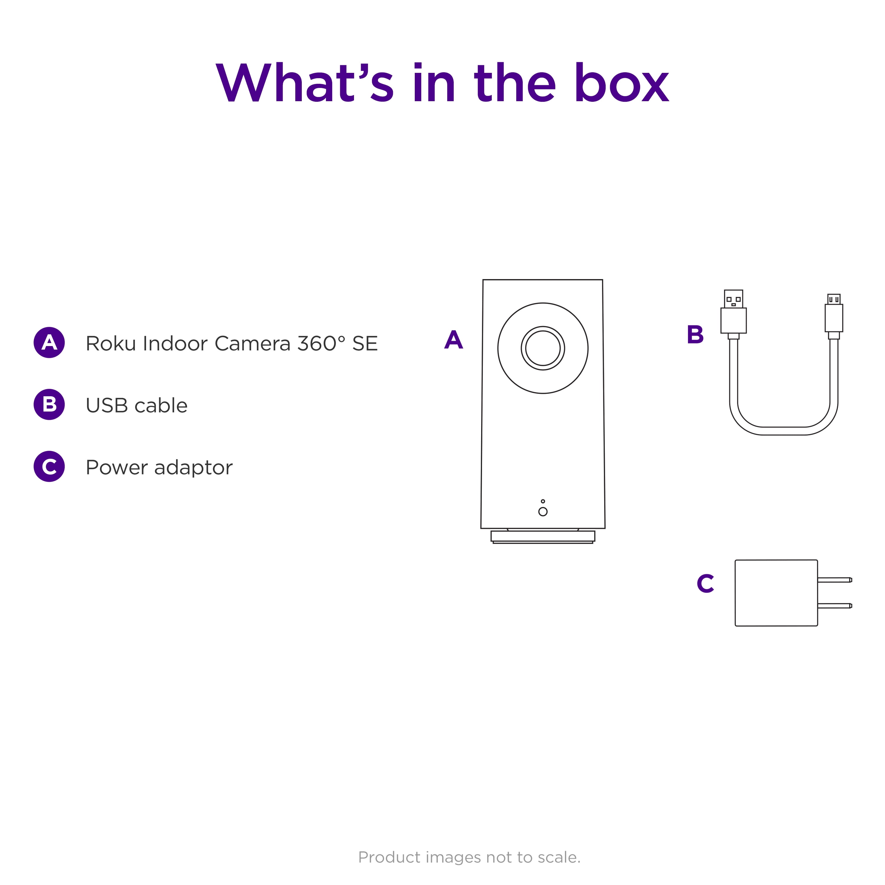 Roku Indoor Camera with 360º Motion Tracking